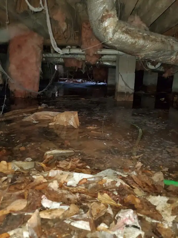 Crawl space flood assessment for Commercial Water Damage Restoration in Batesburg-Leesville